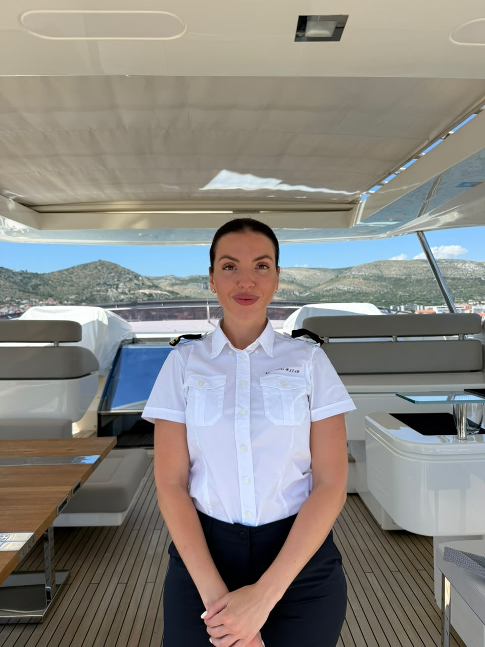 Chief Stewardess Mariia Holovko