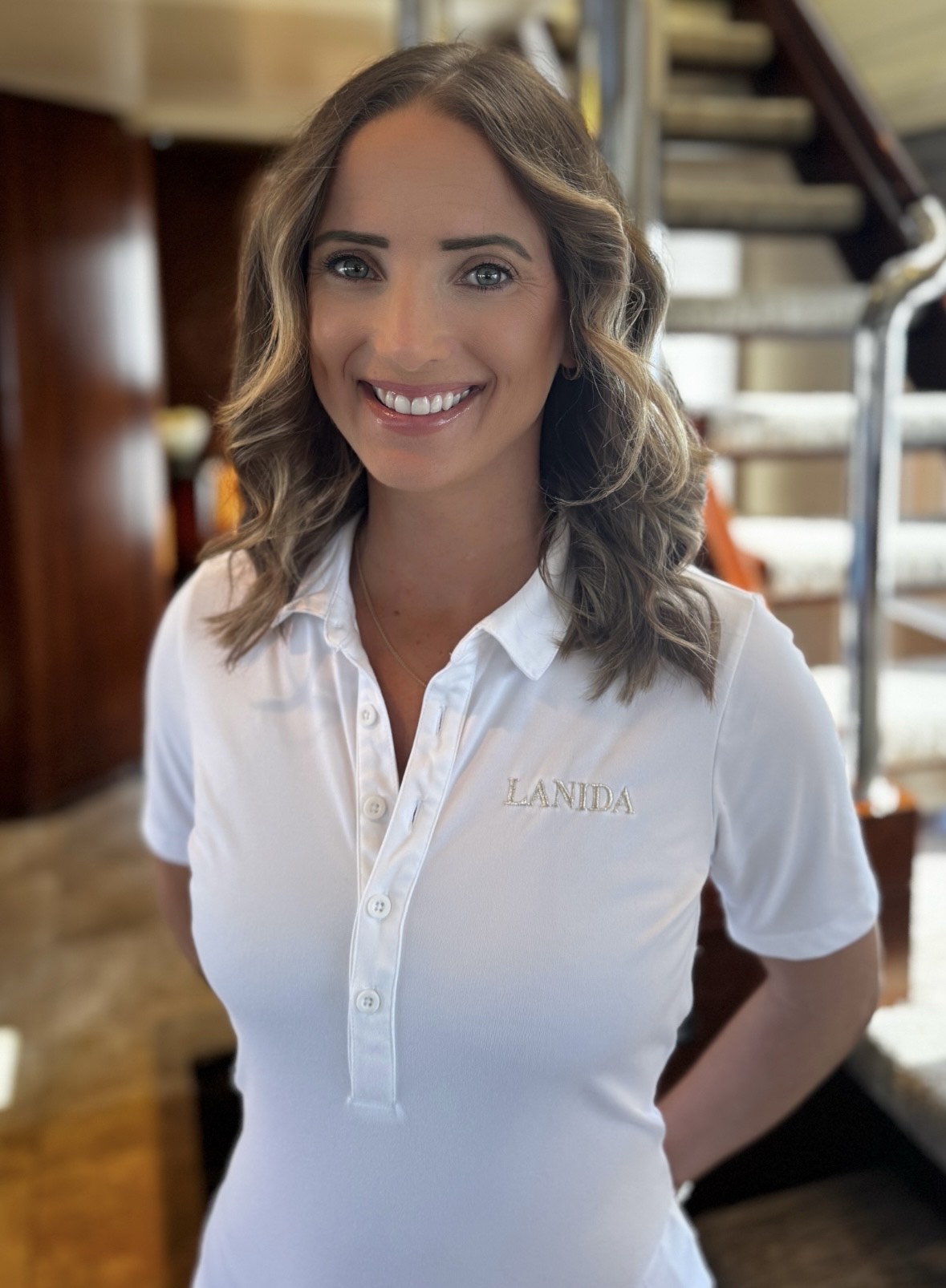 Stewardess Erica Gallagher