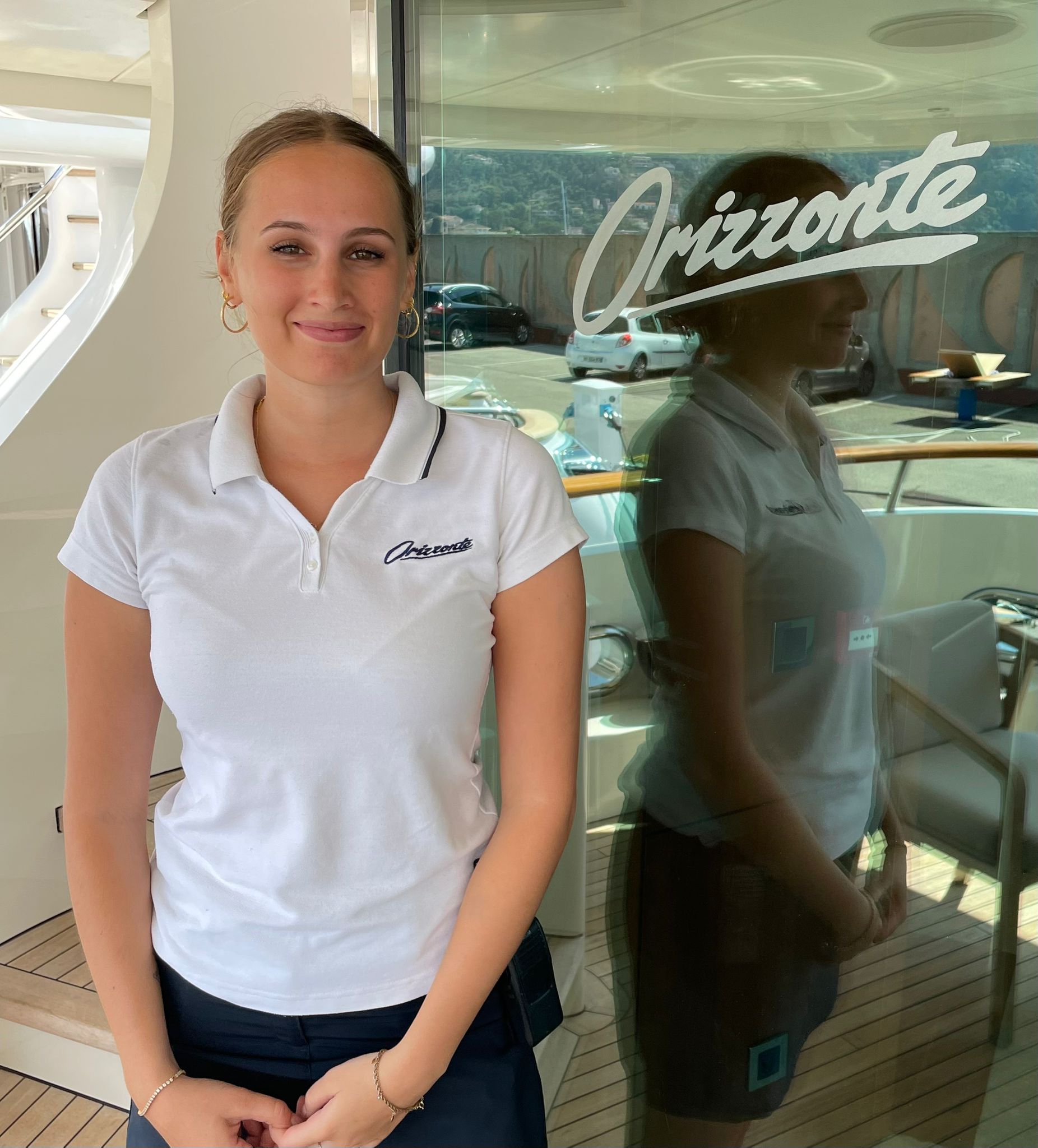 Stewardess Zoe Juba