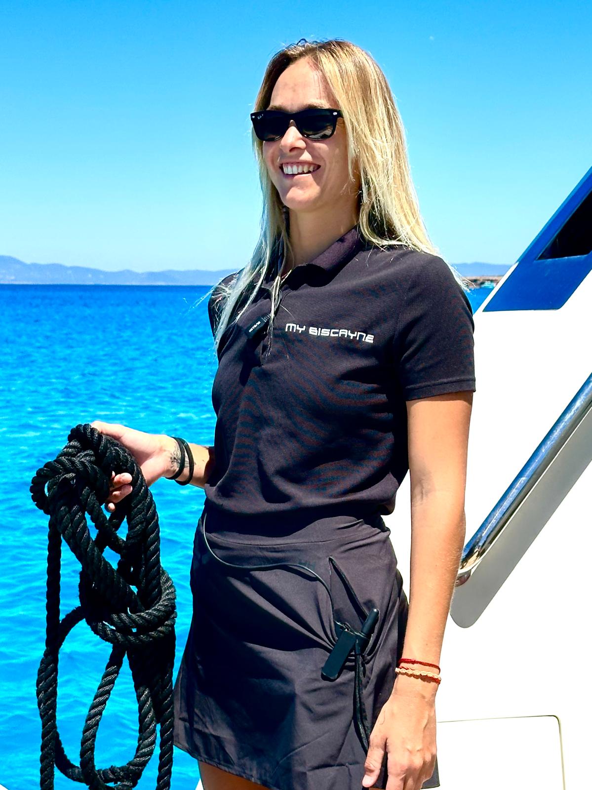 Stewardess Marta Gonzalez