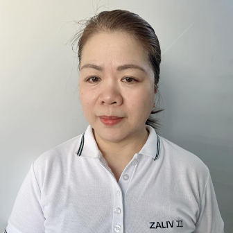 Stewardess Marites Daep