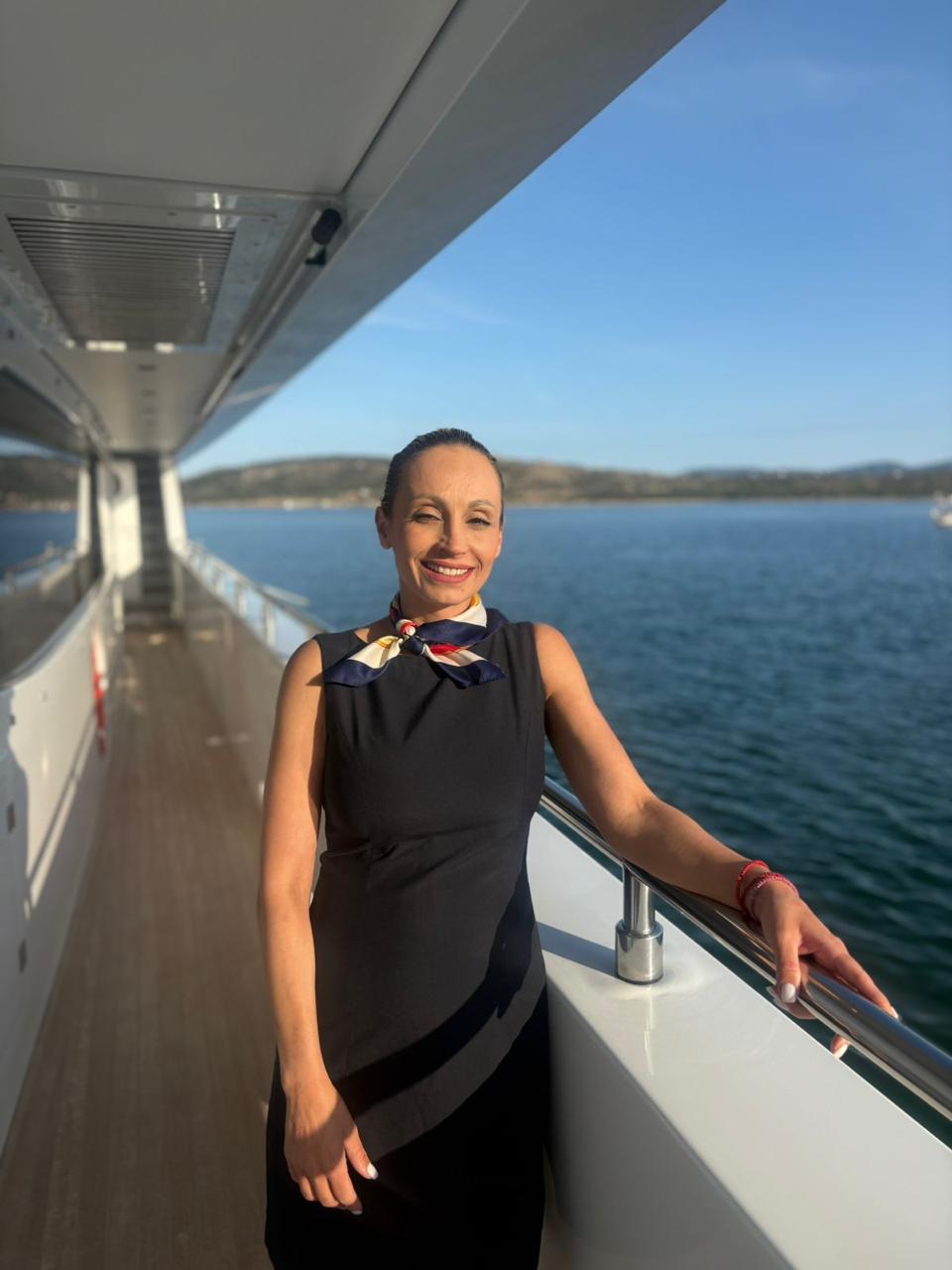Stewardess Elena Hatzidaki