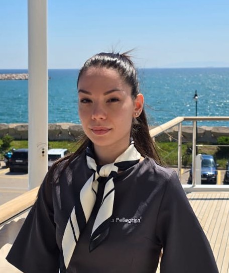 Stewardess Mikaela Veliu