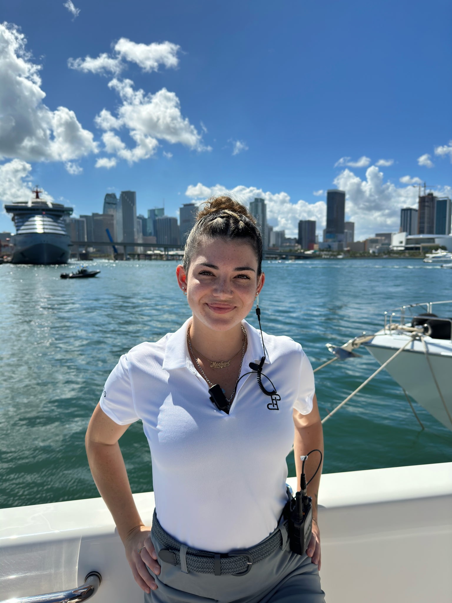 Stewardess Meghan Alfaro