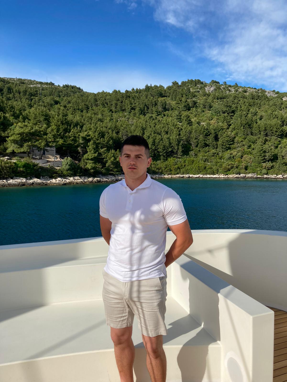 Deckhand Domagoj Lazeta